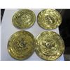 Image 2 : 6 BRASS SHIP WALL DECOR PLATES ALL DIFFERENT