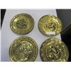 Image 3 : 6 BRASS SHIP WALL DECOR PLATES ALL DIFFERENT