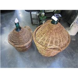 6 GALLON DEMI JOH AND 12 GALLON DEMI JOHN FOR WINE