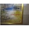 Image 2 : 31 x 26 MARSHLAND WATER COLOUR ON BOARD IN GOLD FRAME