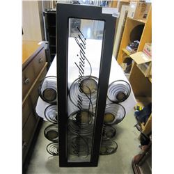 METAL WALL ART AND BEDROOM SIGN