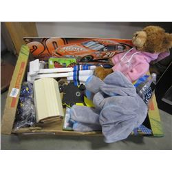 BOX OF KIDS TOYS AND VIDEOGAMES
