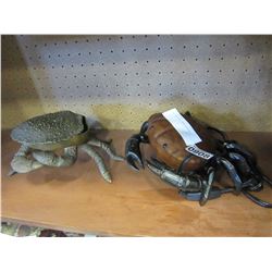 CRAB LAMP AND CRAB ASHTRAY