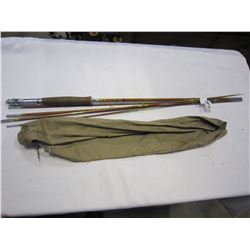 3 PIECE CANE ROD W/ EXTRA TIPS