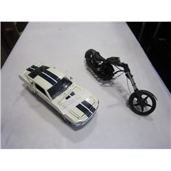 68 SHELBY MUSTANG AND JOY RIDE CHOPPER MOTORCYLE MODELS