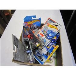 BOX OF COLLECTOR HOTWHEELS, COCA COLA SET, AND LOOSE CARS