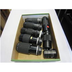 LOT OF VINTAGE CAMERA LENSES