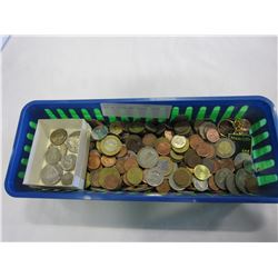 LOT OF COINS AND SILVER COINS