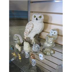 COLLECTION OF OWL FIGURES