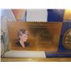 Image 3 : PRINCESS DIANA MEMORIAL PLAQUE 22KT GOLD CARDS AND SILVER COIN