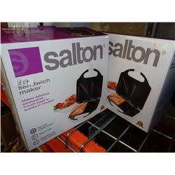2 SALTON SANDWICH MAKERS