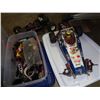 Image 2 : CLEAR TOTE OF HIGH END RC CARS, PARTS, AND ACCESSORIES