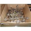 Image 1 : BOX OF METAL CANDLEABRAS