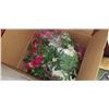 Image 1 : BOX OF NEW DECORATIVE FLOWERS