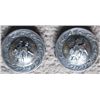 Image 1 : signed 1 3/4" silver bucking horse conchos
