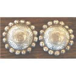 2" silver conchos