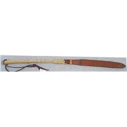 double marked rawhide quirt,
