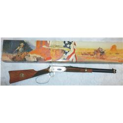 Winchester model 1984 John Wayne commemorative SRC 32.40, #JW28291, in orig box, engraved w/stagecoa