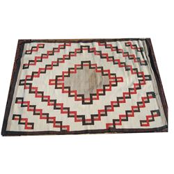 early Navajo rug 55 x 82