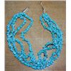 Image 1 : necklace with 4 strands of Kingman turquoise nuggets