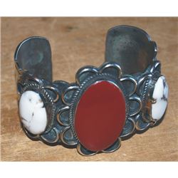 signed Indian made silver bracelet