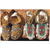 Image 1 : 2 pairs of beaded moccasins