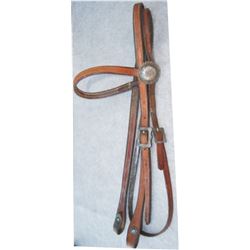 Champion silver brow band headstall