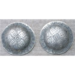 2  silver conchos