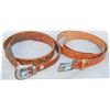 Image 1 : 2 tooled belts;  Sunset Trails ranger set and