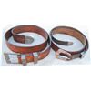 Image 1 : two tooled belts