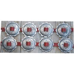 8 silver 1 3/4  conchos