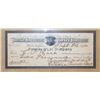 Image 1 : Buffalo Bill, Pawnee Bill 1910 $2000 check, written to CP Rock
