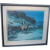 Image 1 : framed Olaf Wieghorst (1899-1988) print, Calif Wrangler