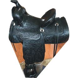 full tooled Bohlin saddle