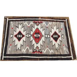 Navajo blanket 38  x 57 , shows both lazy lines