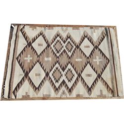 Navajo rug 56" x 37" with lazy lines