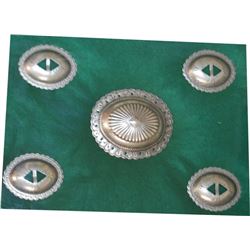Navajo silver conchos