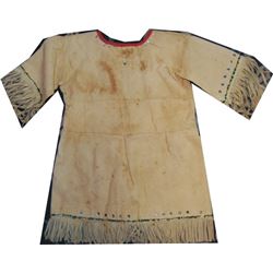 cute Comanche brain tanned girl's beaded dress