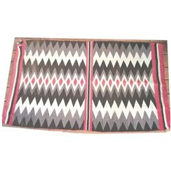 Navajo blanket, 62" x 37"
