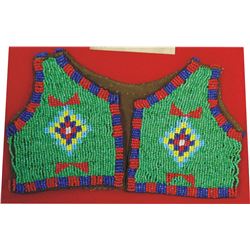 Sioux style beaded infant vest