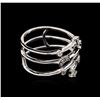 Image 2 : 0.15 ctw Diamond Ring - 14KT White Gold