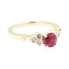 Image 1 : 1.37 ctw Ruby And Diamond Ring - 14KT Yellow Gold