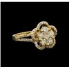 Image 1 : 14KT Yellow Gold 1.14 ctw Diamond Ring