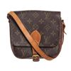 Image 1 : Louis Vuitton Monogram Canvas Leather Cartouchiere PM Shoulder Bag