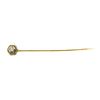 Image 1 : 0.10 ctw Diamond Stick Pin - 14KT Yellow and White Gold