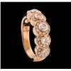 Image 4 : 0.60 ctw Diamond Ring - 14KT Rose Gold