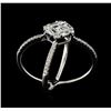 Image 1 : 1.07 ctw Diamond Ring - 18KT White Gold