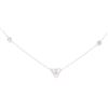 Image 1 : 0.50 ctw Diamond Pendant with Chain - 14KT White Gold