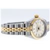 Image 3 : Rolex Ladies 2 Tone 14K White Index Fluted Datejust Wristwatch