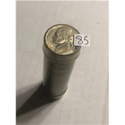 Roll of 40 Total 1956 P Uncirculated Jefferson Nickels